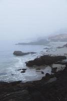 Foggy coast view photo