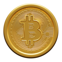 Conception 3d bitcoin crypto-monnaie fond blanc png