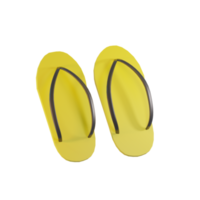 slippers 3d illustration icon with summer theme png