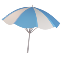 ícone de ilustração 3d de guarda-chuva de praia com tema de verão