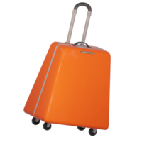 icona illustrazione 3d valigia con tema estivo png
