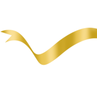 Gold Ribbon Banner png