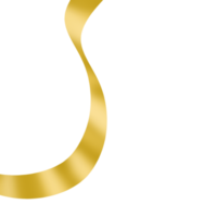 striscione nastro d'oro png