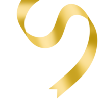 Gold Ribbon Banner png