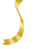 Gold Ribbon Banner png