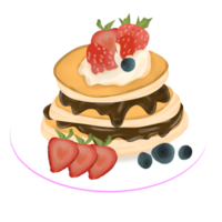 Cute Pancake Watercolor png