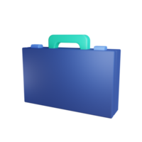 Oggetto valigetta 3d con sfondo trasparente png