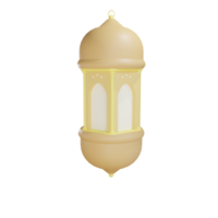 Oggetto lanterna 3d con sfondo trasparente png