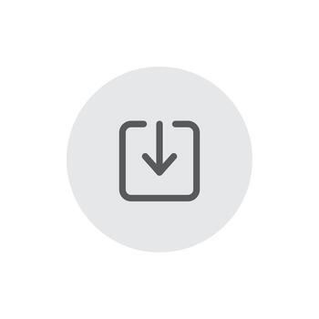 Guardar vector de icono de página aislado en el botón circular