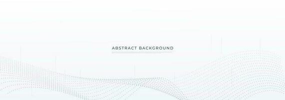 Abstract White background. Modern gradient gray banner with wave curve line dot elements. Elegant concept for technology, network and future business vector illustration