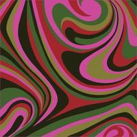 abstract pink green brown swirl vector pattern