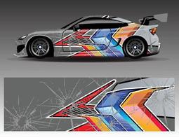 Car decal graphic vector  wrap vinyl sticker. Graphic abstract stripe designs for Racing vehicles