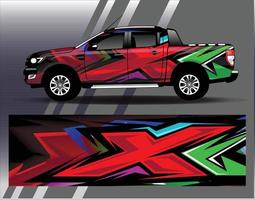 Car wrap decal graphics. Abstract eagle stripe  grunge racing and sport background for racing livery or daily use car vinyl sticker vector