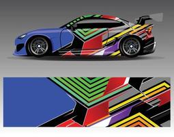 Car decal graphic vector  wrap vinyl sticker. Graphic abstract stripe designs for Racing vehicles