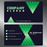 Abstract business card template vector