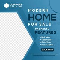 Abstract modern home for sale template vector