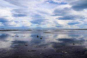 Spectacular UFO clouds in the sky over Iceland - Altocumulus Lenticularis. photo