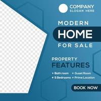 Abstract modern home for sale template vector