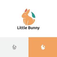 Cute Little Bunny Rabbit Simple Animal Logo vector