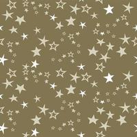 Stars seamless repeat all over pattern vector