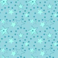 Stars seamless repeat all over pattern vector