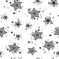 Stars seamless repeat pattern print vector