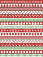 Winter sweater styled seamless pattern vector