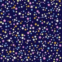 Stars seamless repeat all over pattern vector