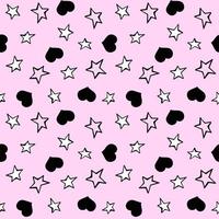 Love heart seamless repeat all over pattern vector