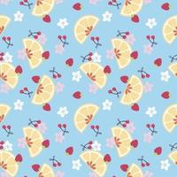 Fruit seamless repeat all over pattern vector