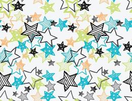 Stars seamless repeat pattern print vector