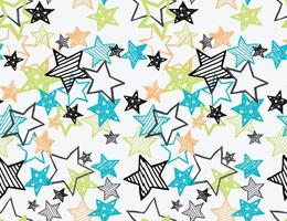 Stars seamless repeat pattern print vector