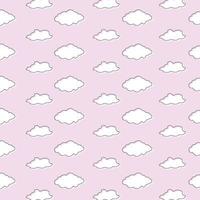 pastel background with clouds vector