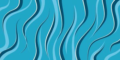 Vector abstract blue stripped background for design. Dark and light repeated waves. Water pattern for print, web, texture element.