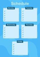 Daily and weekly planner with Ice Cream vector