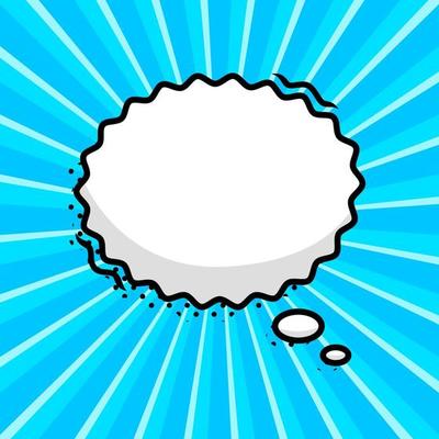 Hand drawn speech bubbles isolated