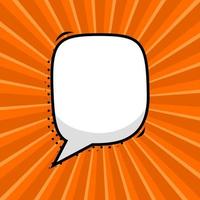 Hand drawn speech bubbles isolated vector