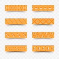 Set of Fox washi tape vector