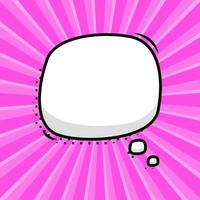 Hand drawn speech bubbles isolated vector