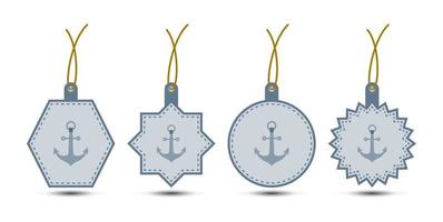 Set of Anchor tags with cord vector