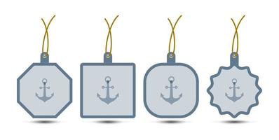 Set of Anchor tags with cord vector