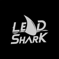 logotipo de tiburón de plomo vector