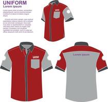 uniforme elegante simple deporte vector