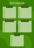 Daily and weekly planner with Cactus vector