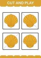 Cut and play with Seashell vector