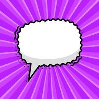 Hand drawn speech bubbles isolated vector