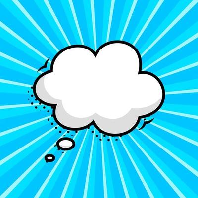 Hand drawn speech bubbles isolated