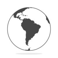 estilo de diseño plano globo sobre fondo blanco vector