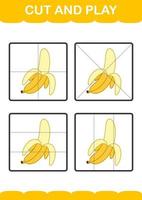 Cut and play with Banana vector