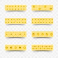 Set of Chicken washi tape vector